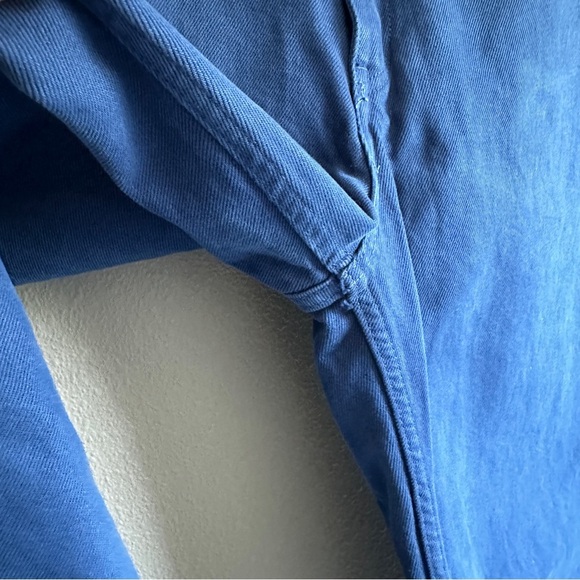 Zara Bright Blue Wide Leg Denim Jeans 6 - Picture 4 of 12